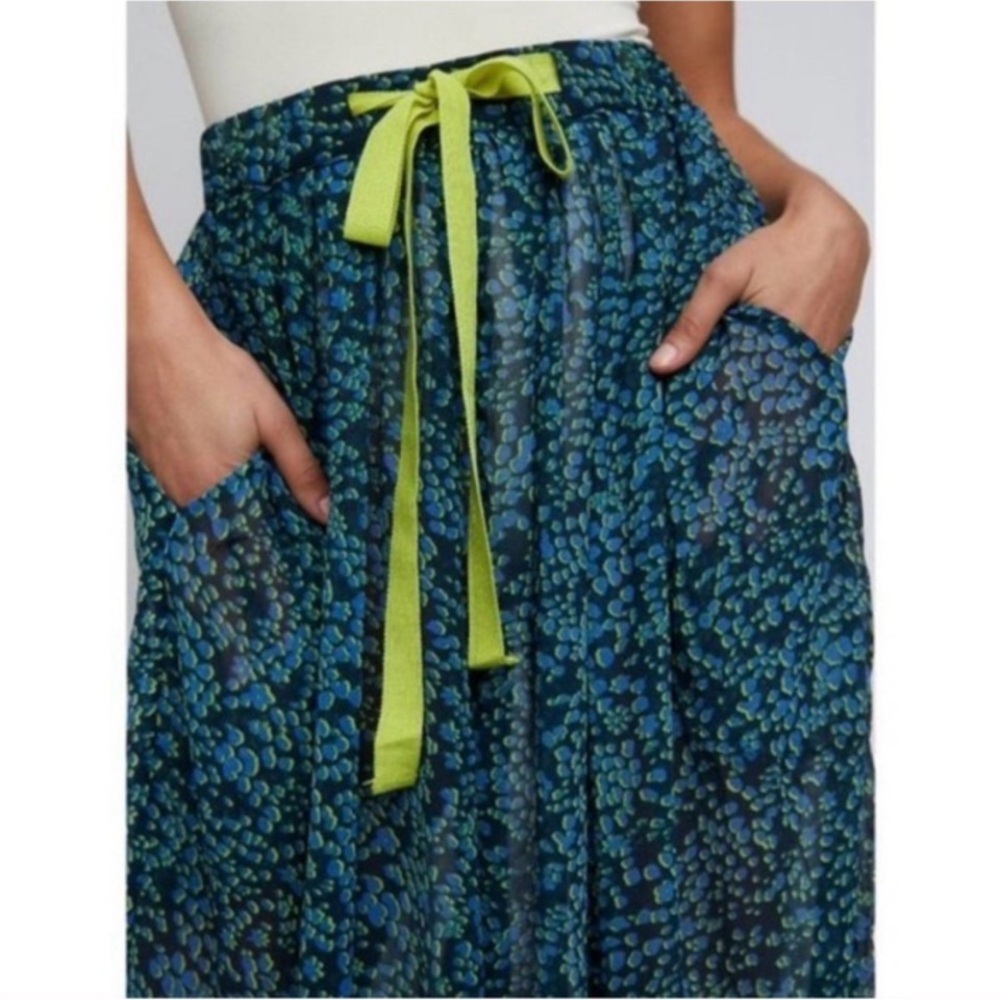 NWOT Free People Sleepin In Printed Chiffon Wide-Leg Pants Size Small - Picture 3 of 6